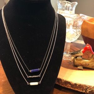 Three tier adjustable necklace